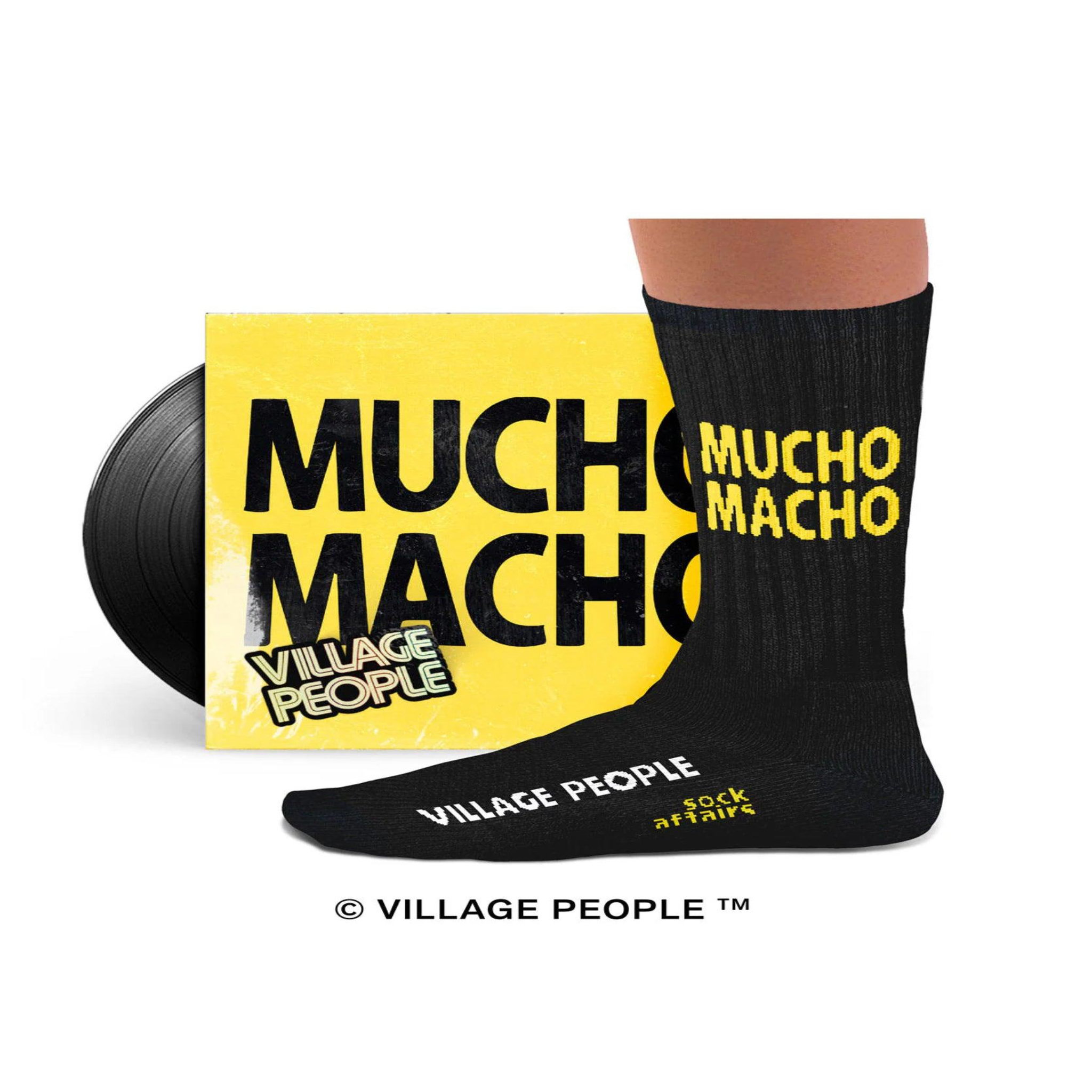 Voir la diapositive 2 : SOCK AFFAIRS Chaussettes sport village people, mucho macho