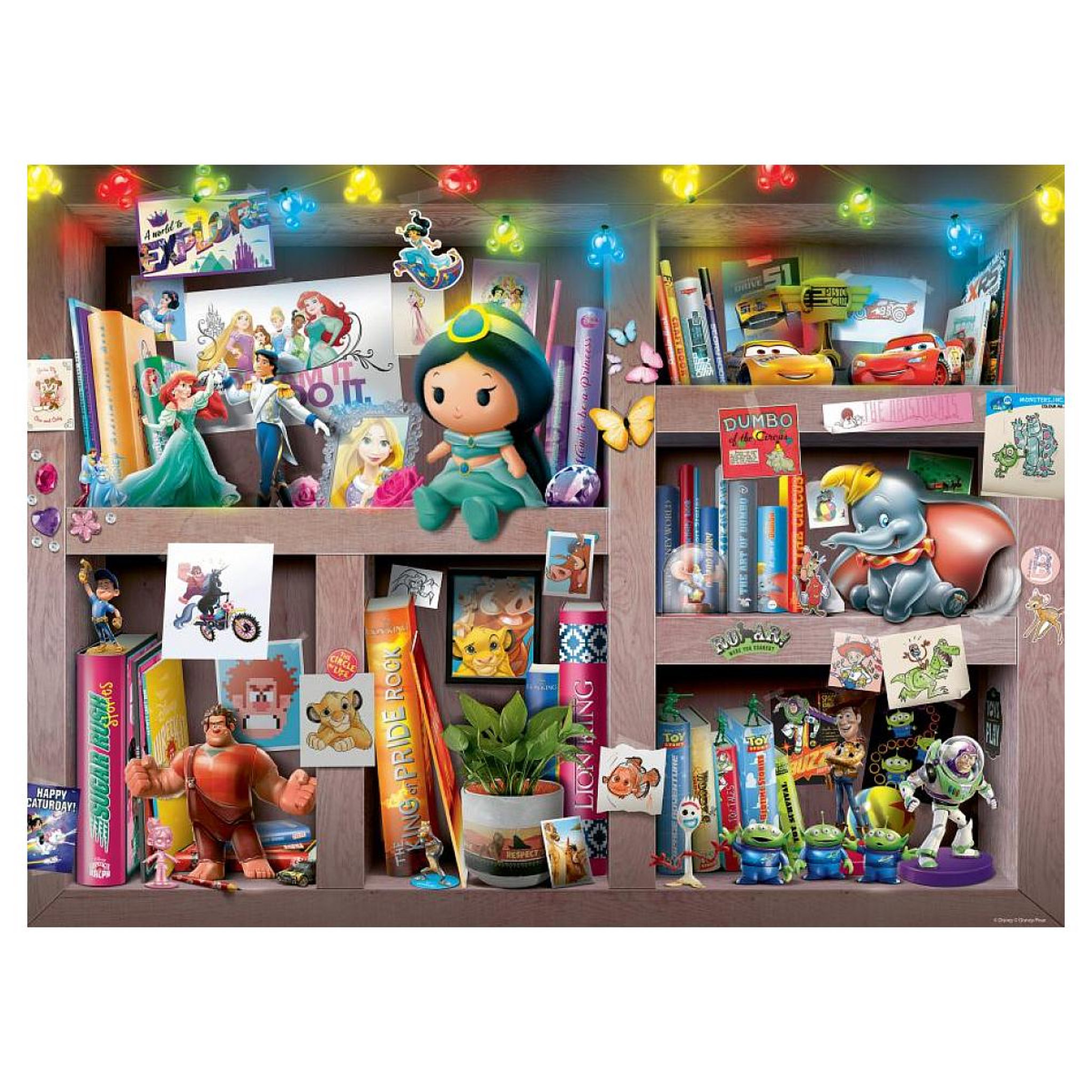 Voir la diapositive 2 : RAVENSBURGER Puzzle 100 p xxl - l'étagère du collectionneur disney