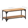 Voir la diapositive 6 : VIDAXL Table basse 90x30x40 cm Bois solide d'acacia