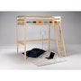 Voir la diapositive 2 : Lit Mezzanine 90 x 190 cm bois massif + sommier CITY