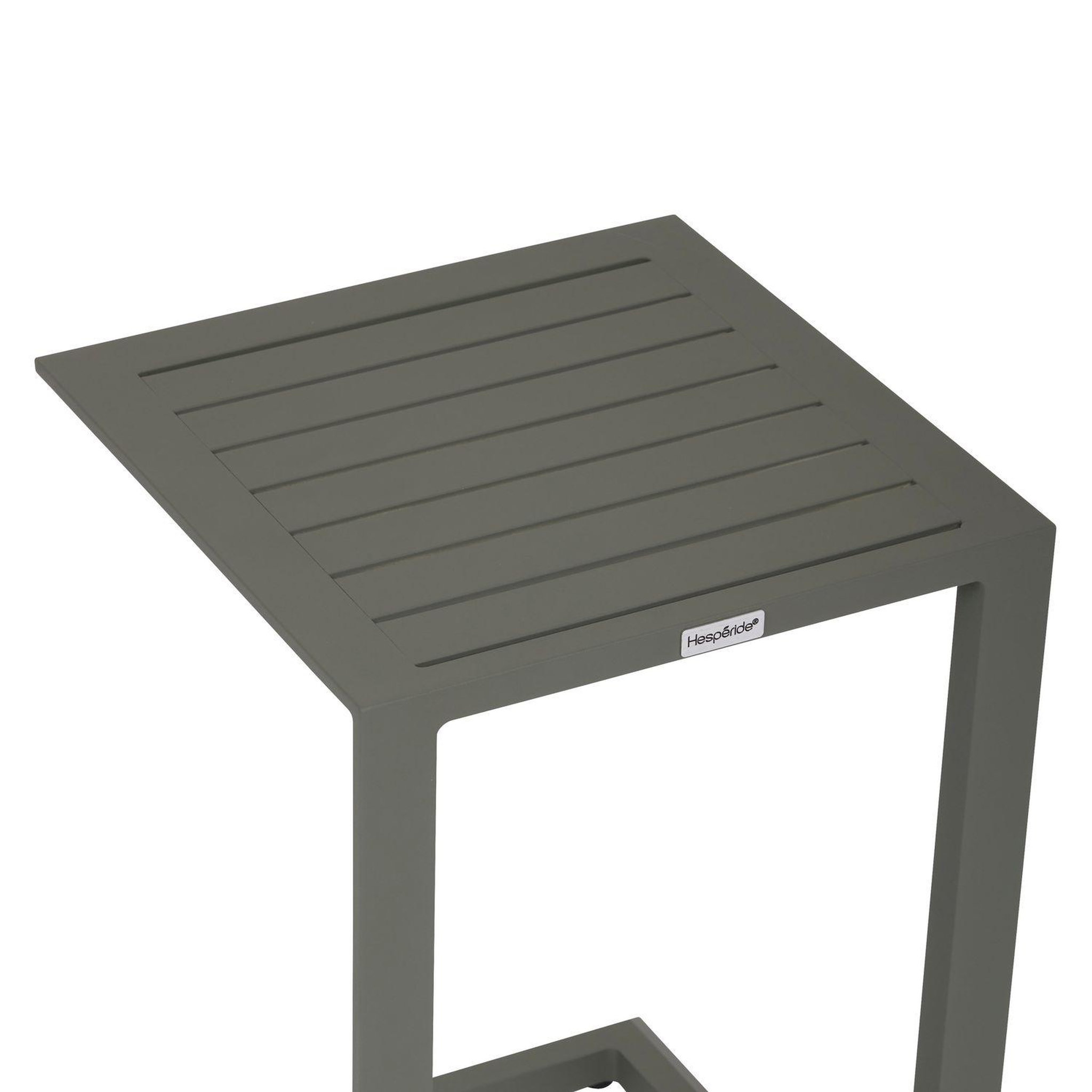 Voir la diapositive 3 : HESPERIDE Table d'appoint de jardin carrée evasion