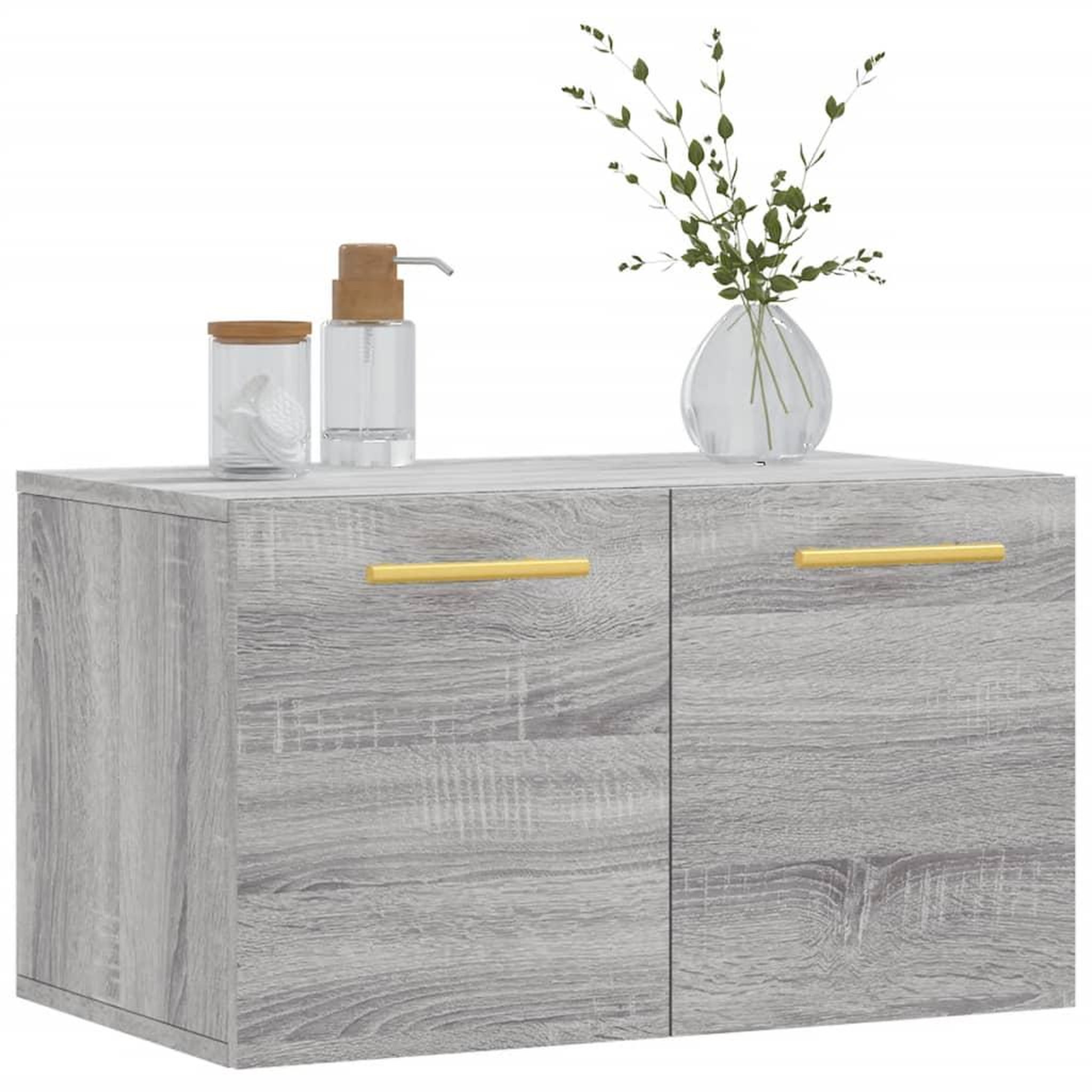Voir la diapositive 3 : VIDAXL Armoire murale Sonoma gris 60x36,5x35 cm Bois d'ingenierie