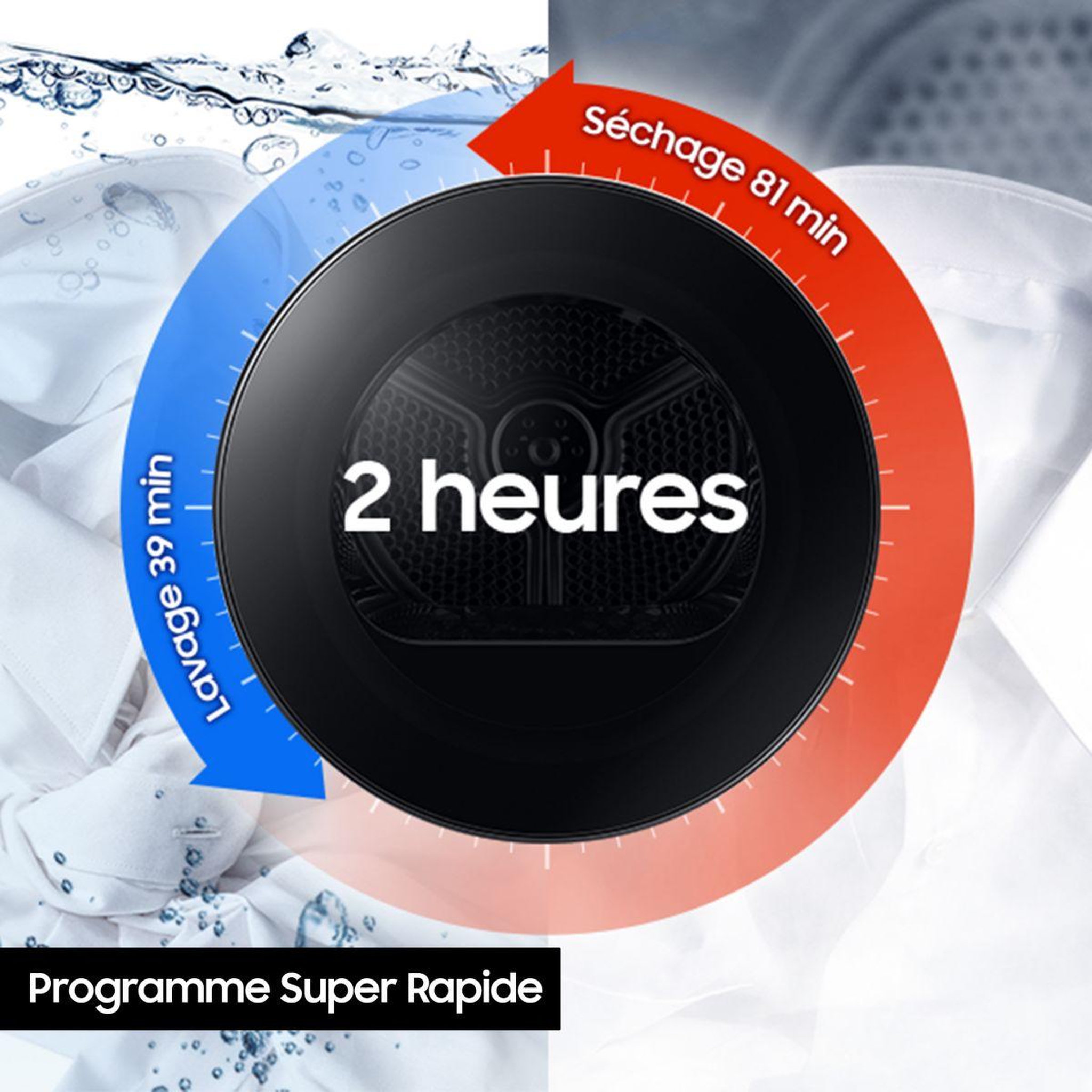 Voir la diapositive 5 : Samsung Sèche linge pompe à chaleur DV90T7240BH