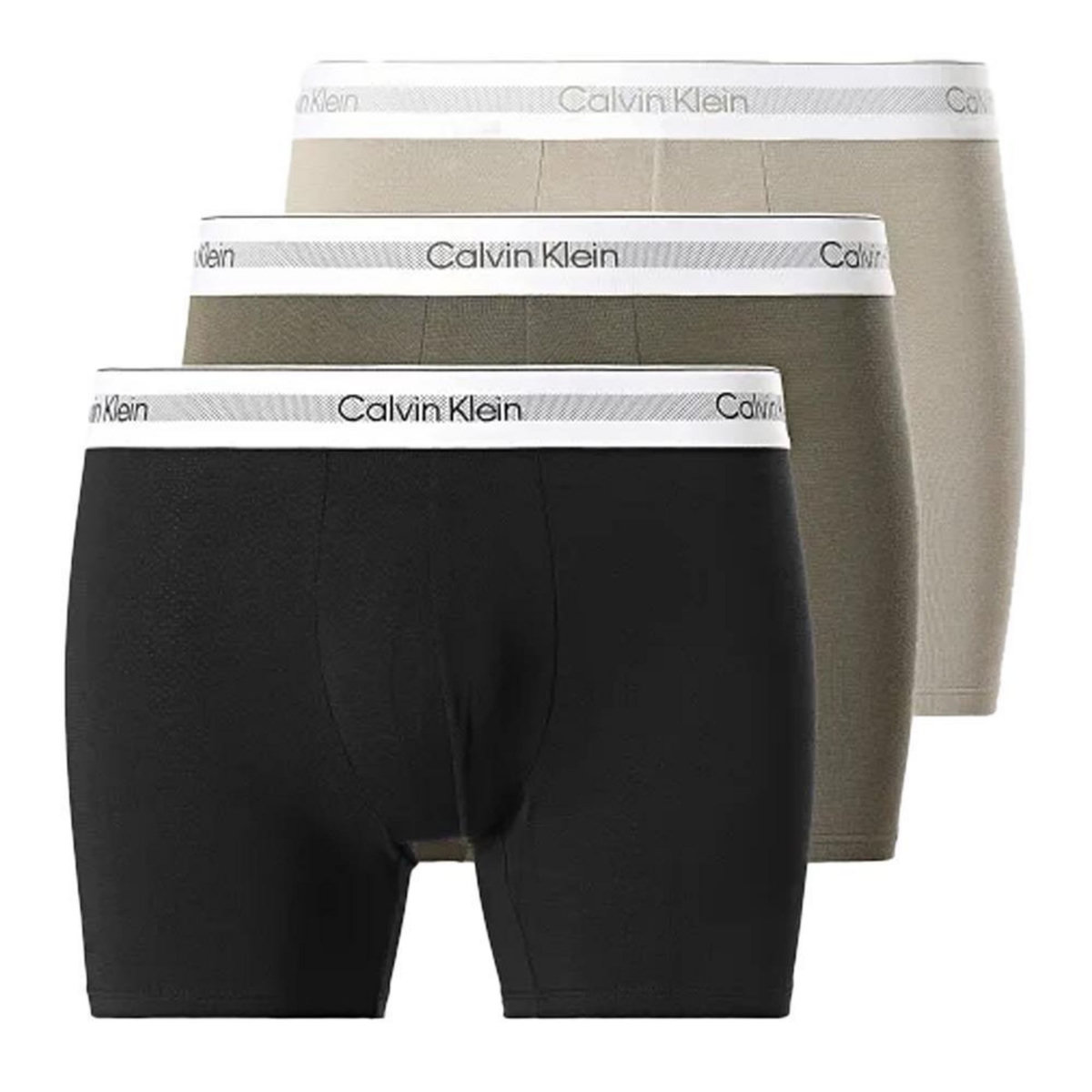 CALVIN KLEIN JEANS X3 Boxers /Gris/Noir Homme Calvin Klein Jeans Boxer Brief 3