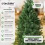 Voir la diapositive 2 : tectake Sapin de Noël artificiel 180 cm vert vert