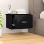 Voir la diapositive 3 : VIDAXL Tables de chevet murales 2 pcs noir 41,5x36x28 cm