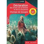 DECLARATION DES DROITS DE LA FEMME ET DE LA CITOYENNE, Gouges Olympe de