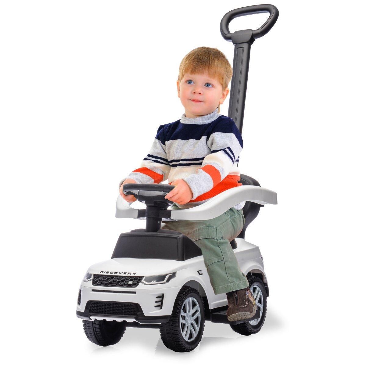 Jamara Porteur Land Rover Discovery blanc 3-en-1