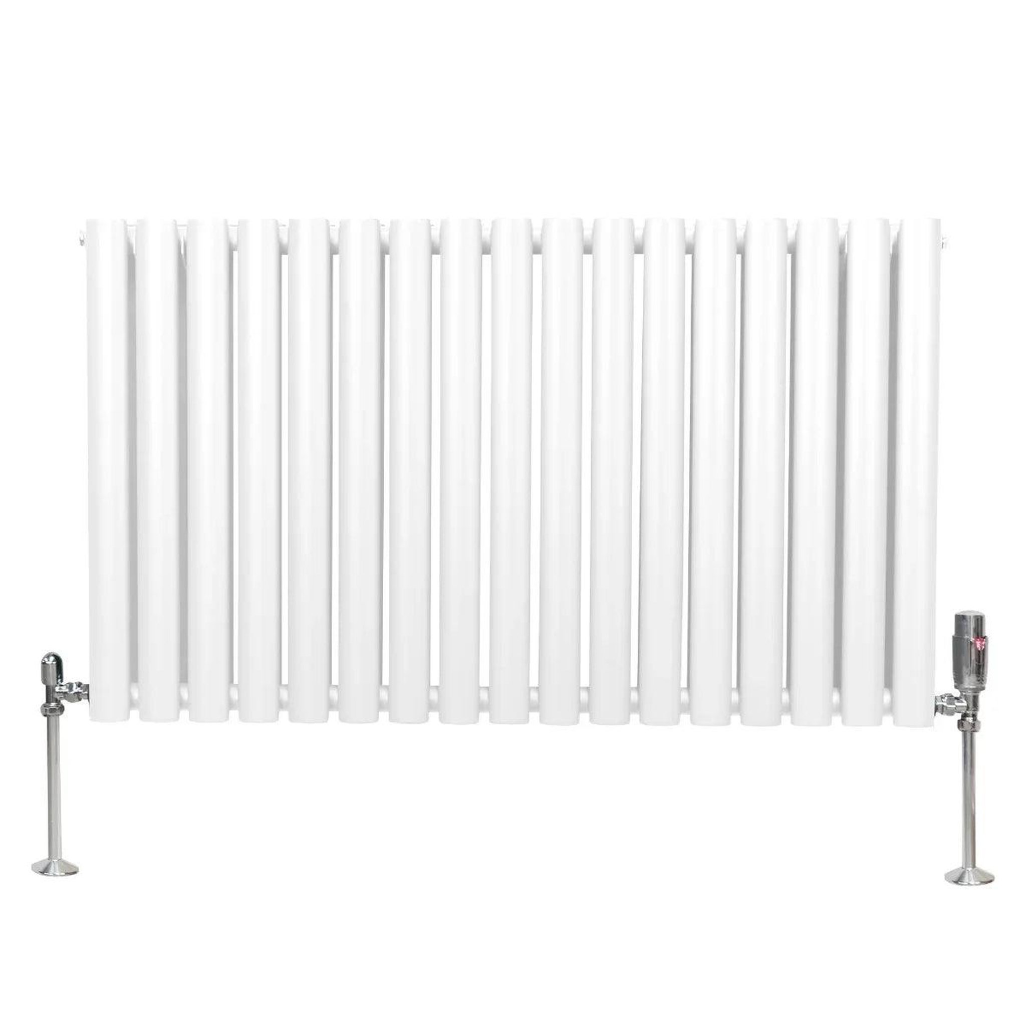 Voir la diapositive 2 : MONSTERSHOP Radiateur à colonnes ovales & robinet, 2 panneaux - 600 x 1020 mm