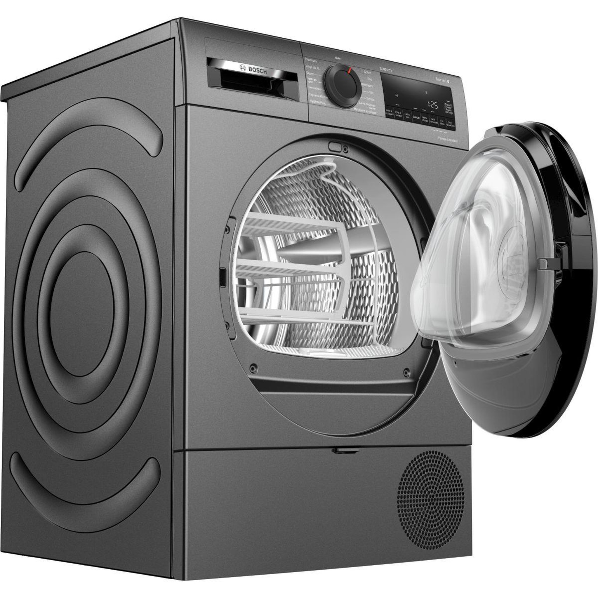 Voir la diapositive 2 : BOSCH Sèche linge pompe à chaleur WQG233DYFR 8kg - Soin quotidien & Soin expert & Anti-vibrations