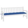 Voir la diapositive 3 : VIDAXL Coussin de banc de jardin bleu 180x50x7 cm tissu oxford
