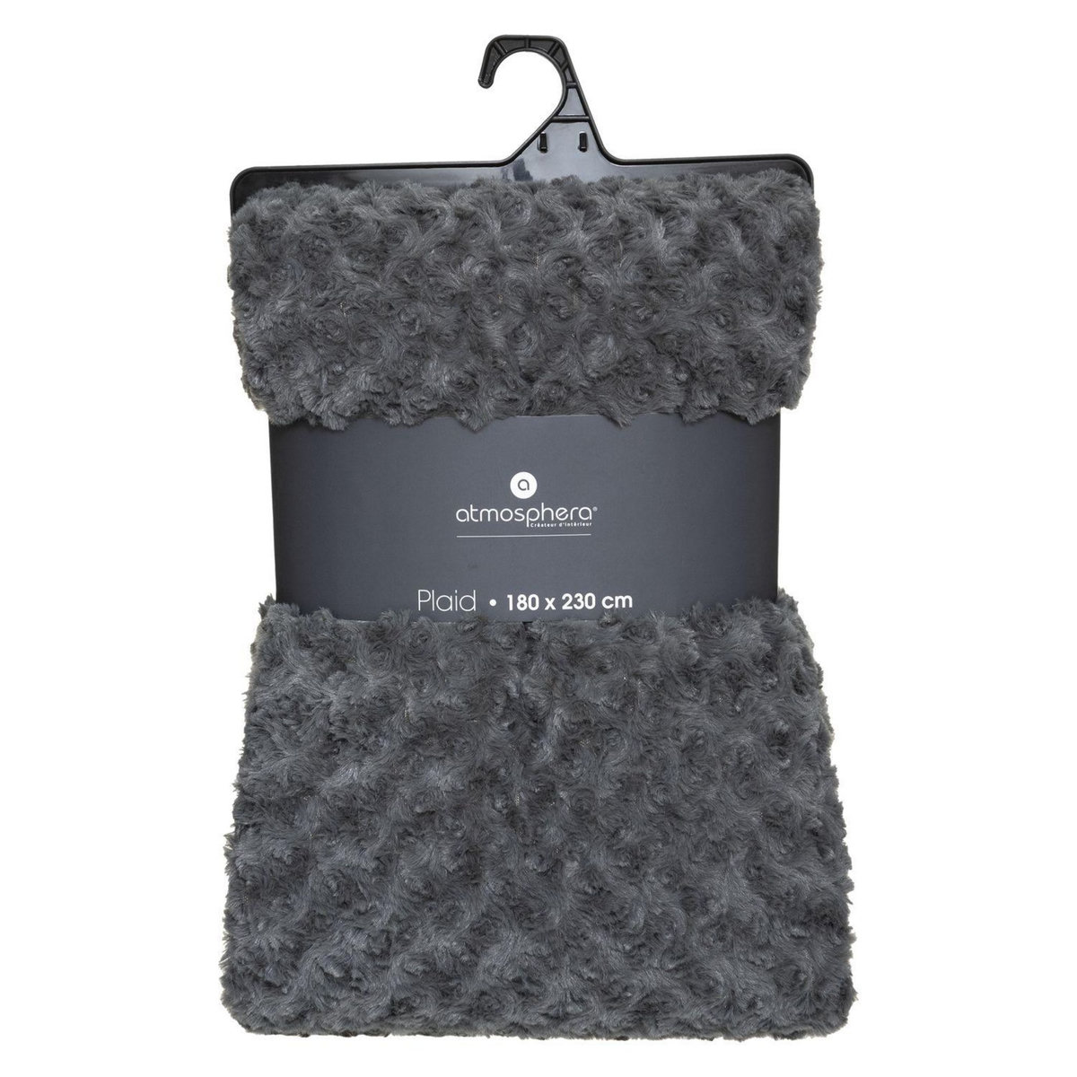 ATMOSPHERA Plaid en imitiation fourrure à boucles en polyester