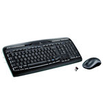 Logitech Logitech Wireless Combo MK330 clavier Souris incluse Bureau USB QWERTY Espagnole Noir, Gris