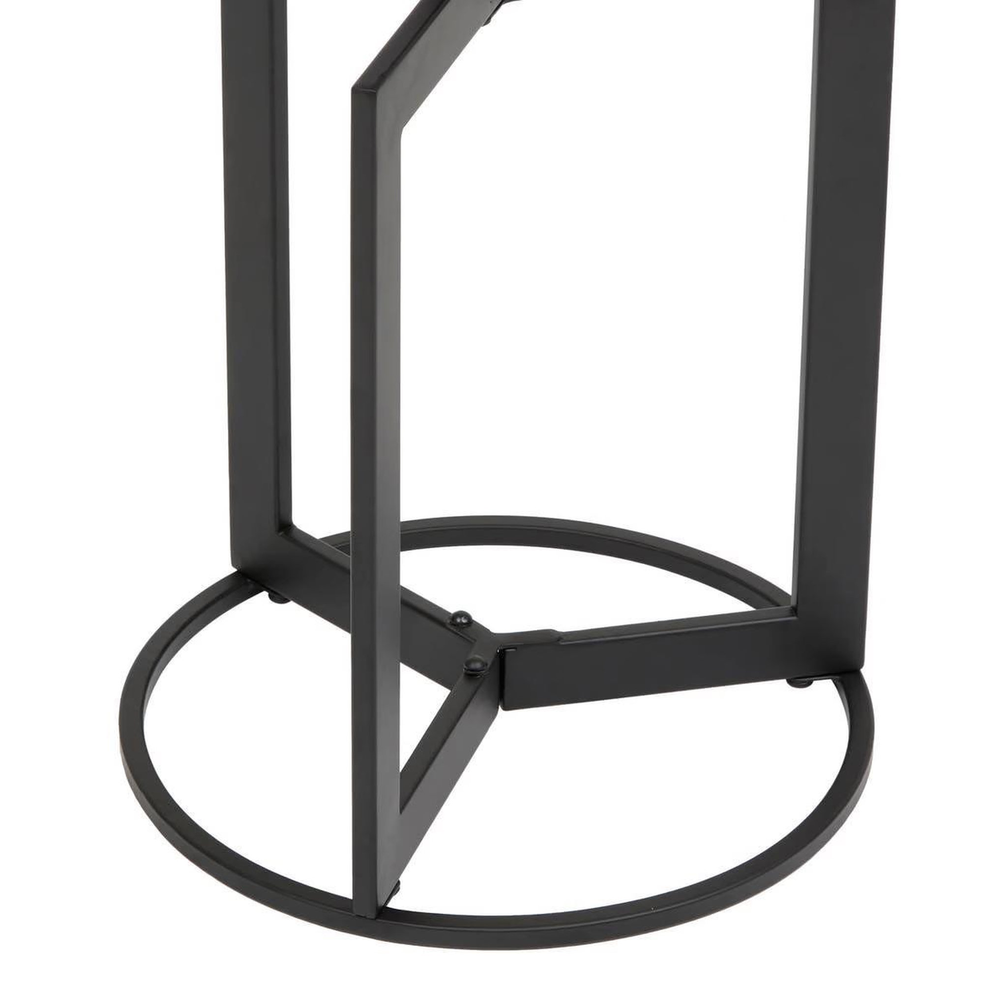 Voir la diapositive 3 : ATMOSPHERA Table d'appoint effet marbre  tusco  49cm noir