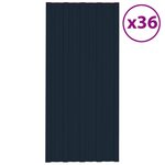 VIDAXL Panneaux de toiture 36 pcs Acier galvanise Anthracite 100x45 cm