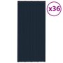 Voir la diapositive 1 : VIDAXL Panneaux de toiture 36 pcs Acier galvanise Anthracite 100x45 cm
