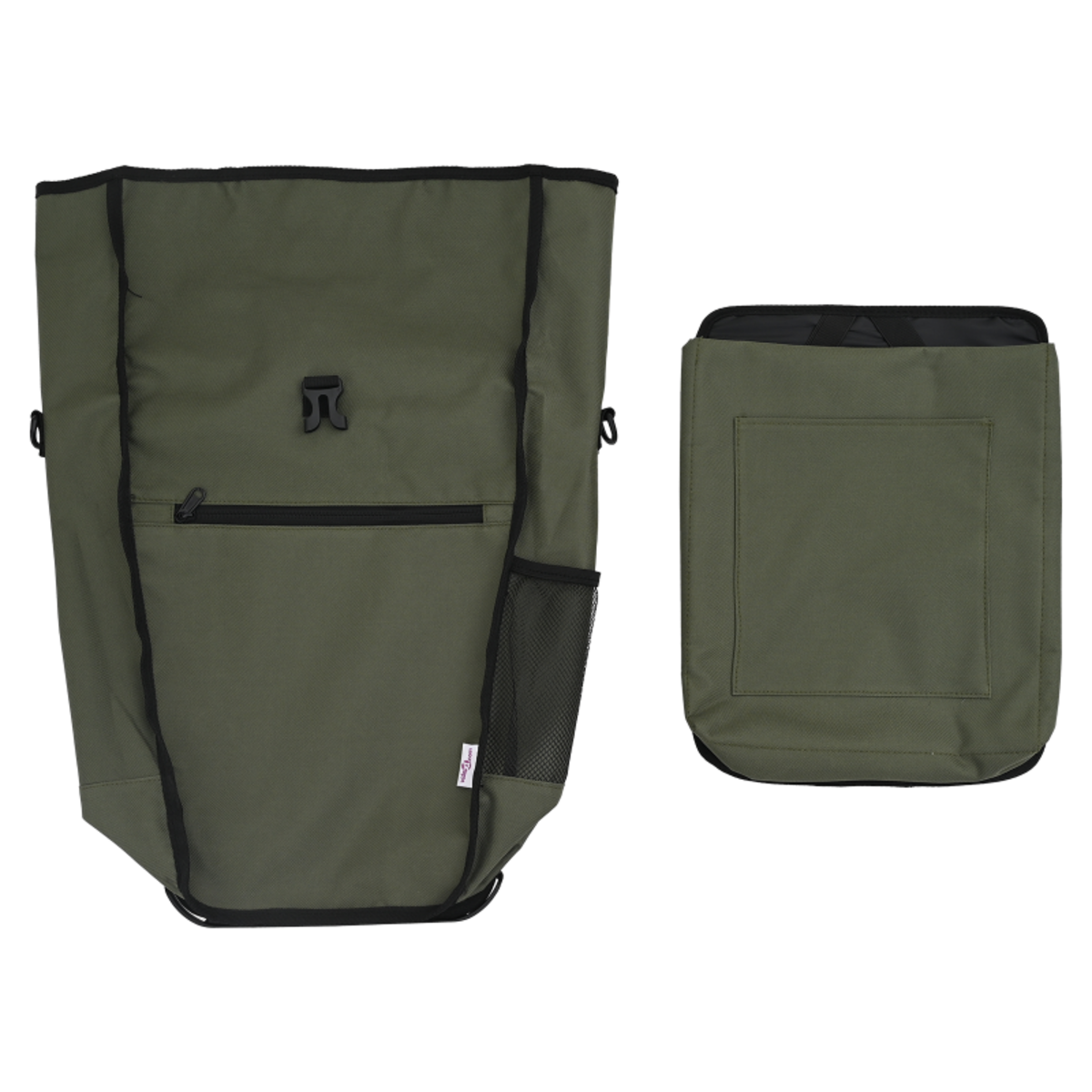 VIDAXL Sac à vélo pour porte bagages 20 L Vert Olive 34x16x59 cm