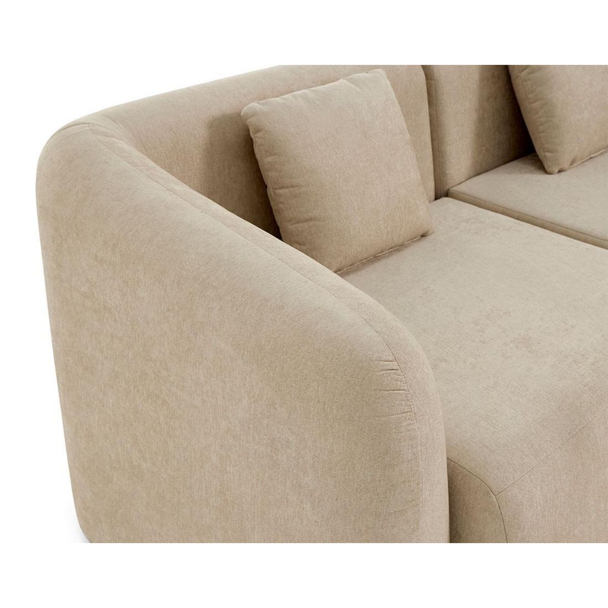 LISA DESIGN Ikare - canapé modulable 3 places - en tissu