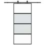 Voir la diapositive 2 : VIDAXL Porte coulissante avec kit de quincaillerie noir 90x205 cm