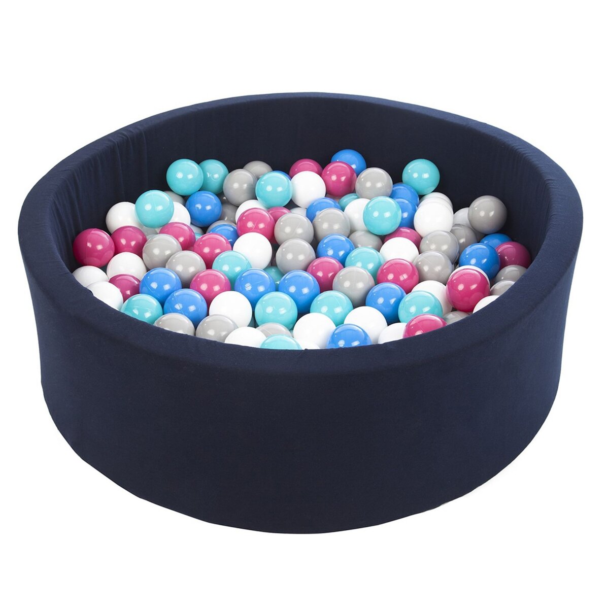  Piscine à balles Aire de jeu + 200 balles bleu marine blanc,bleu,rose,gris,turquoise