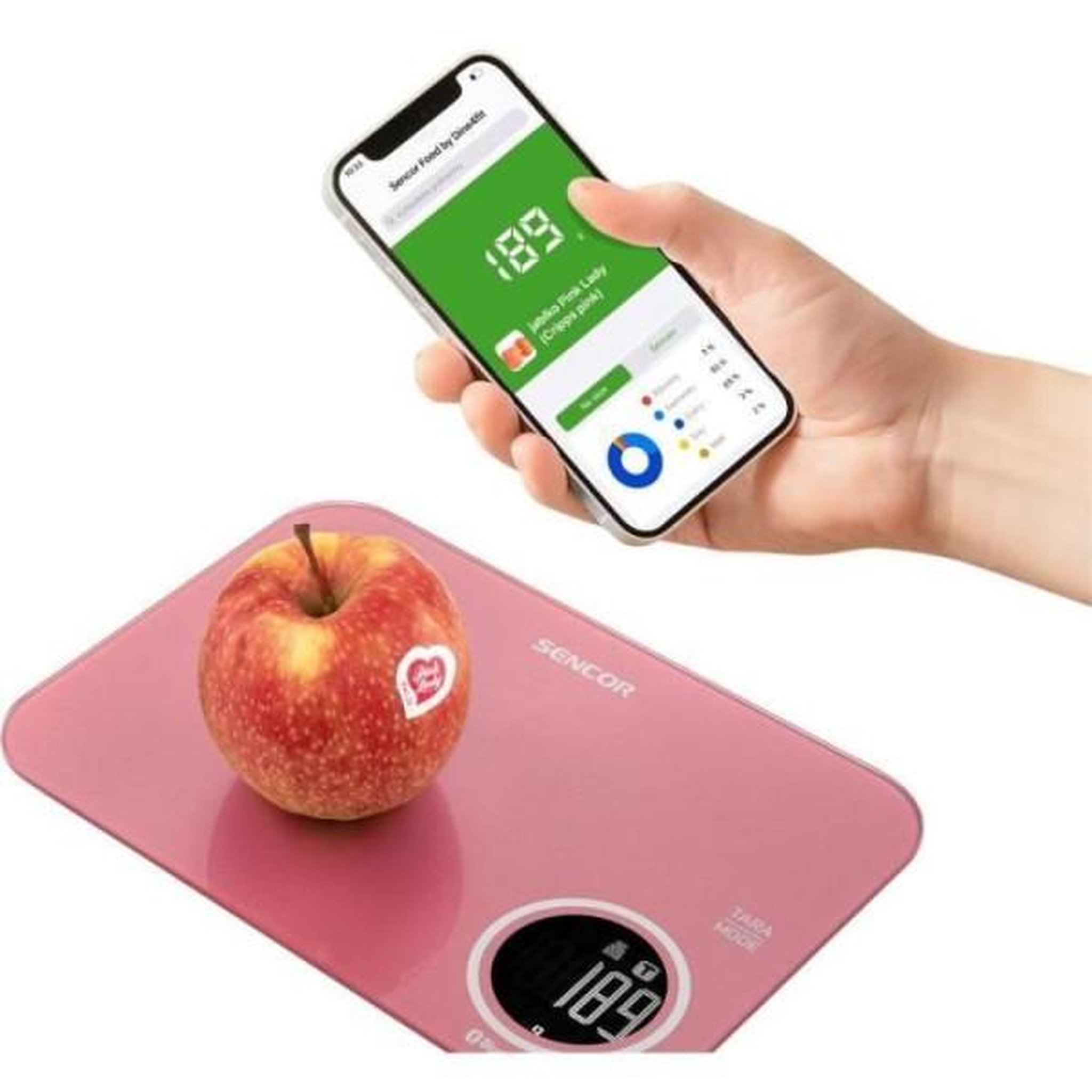 Voir la diapositive 4 : MARKET24 Balance de Cuisine Electronique de Precision  - Sencor - SKS 7074RD