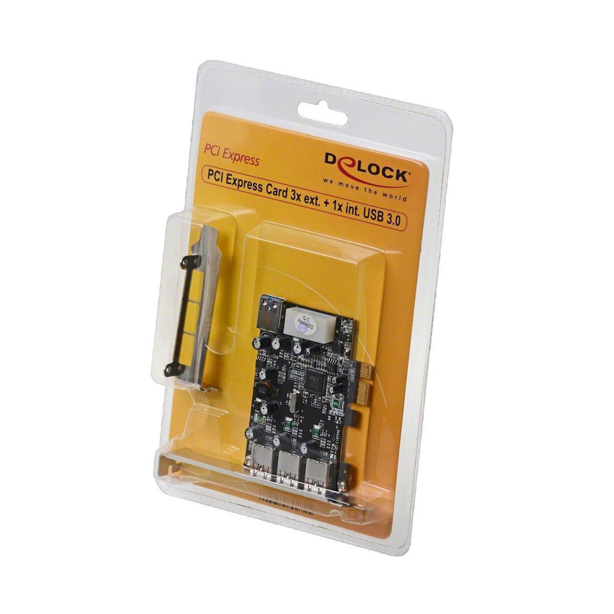 DeLock Carte PCI Express Delock avec 3 ports USB 3.0 externes et 1 port USB 3.0 interne