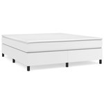 VIDAXL Cadre de lit sans matelas blanc 160x200 cm similicuir