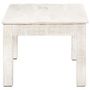 Voir la diapositive 3 : VIDAXL Table basse Blanc 110x60x45 cm Bois de manguier massif