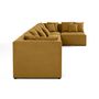 Voir la diapositive 3 : LISA DESIGN Amalfi - canapé modulable d'angle réversible - 5 places - en tissu