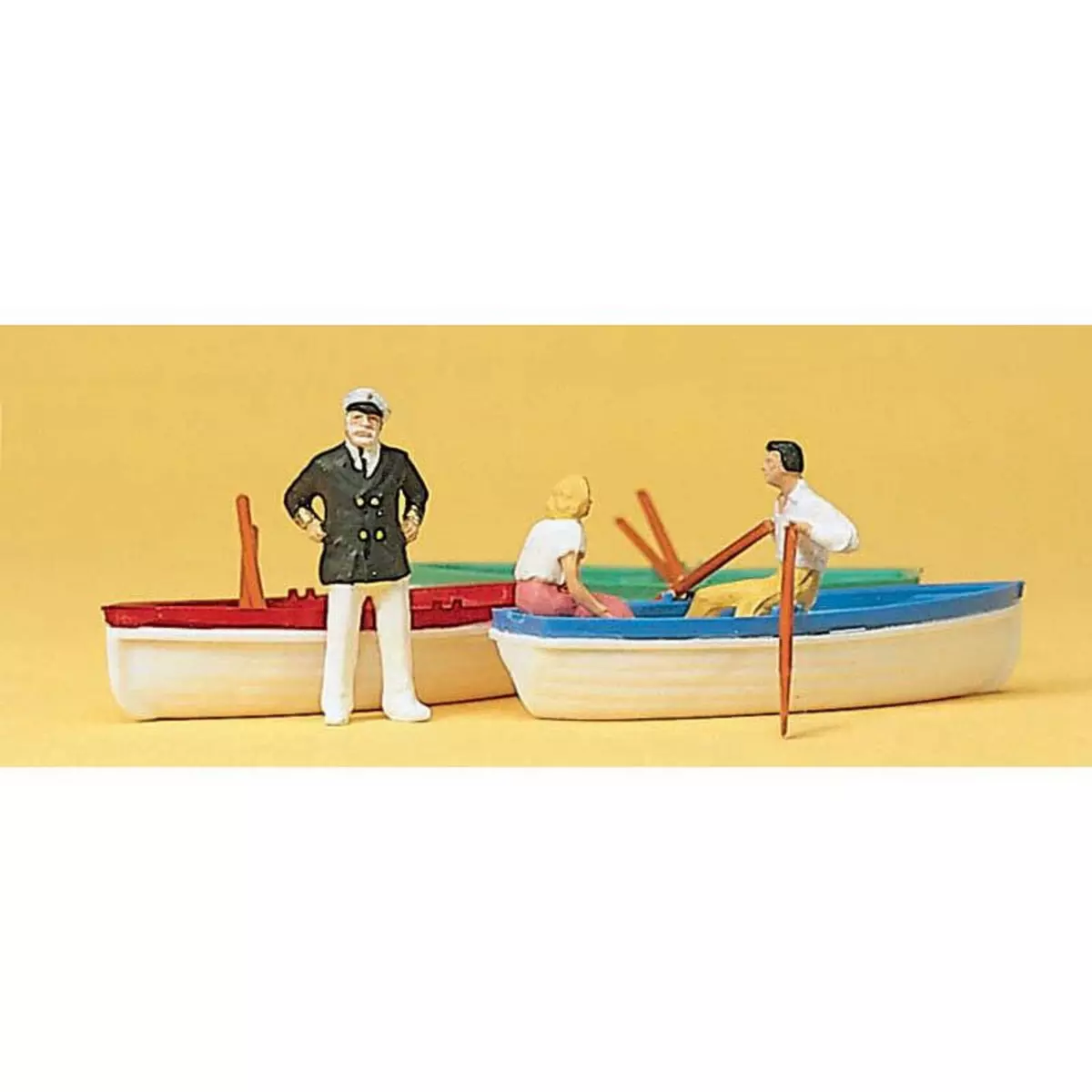 Preiser 1/87 Ème Modélisme HO Figurines : Location de bateaux