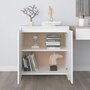 Voir la diapositive 3 : VIDAXL Buffet Blanc 70x41x75 cm Bois d ingénierie