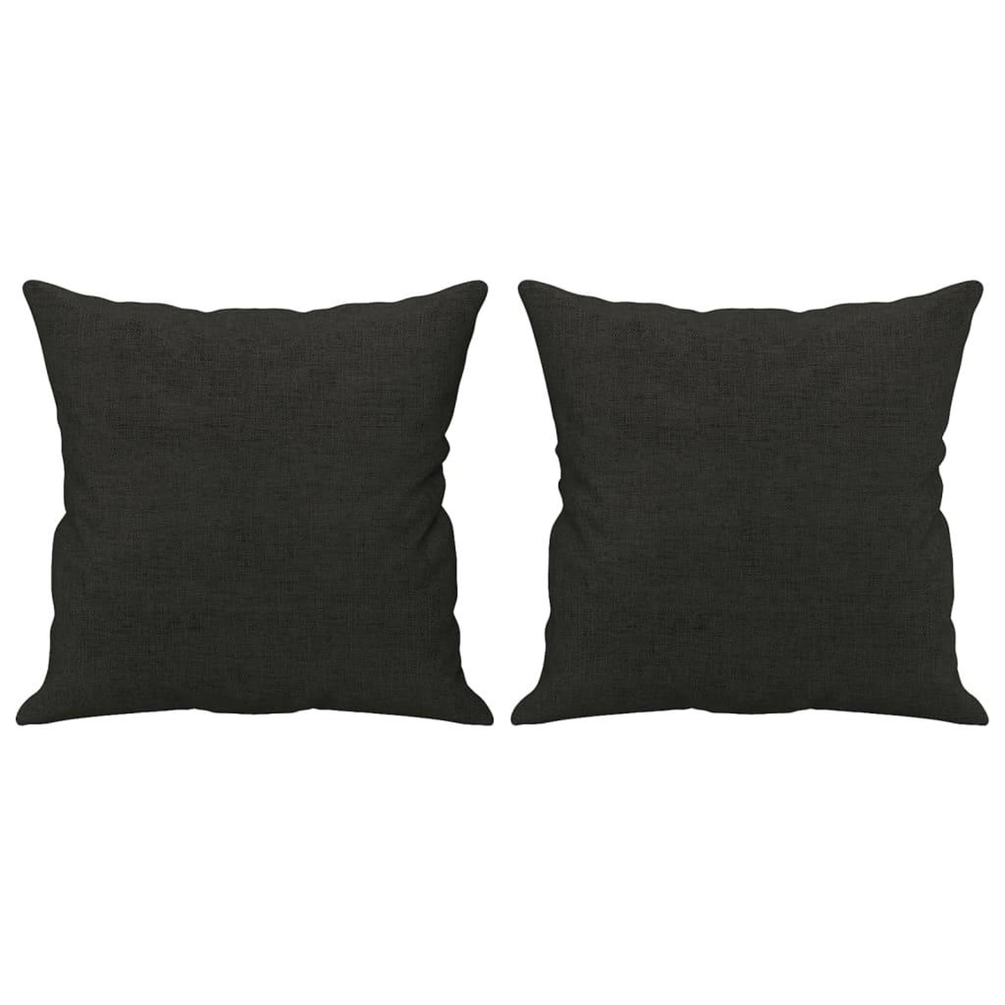 Voir la diapositive 2 : VIDAXL Coussins decoratifs lot de 2 Noir 40x40 cm Tissu