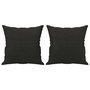 Voir la diapositive 2 : VIDAXL Coussins decoratifs lot de 2 Noir 40x40 cm Tissu