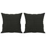Voir la diapositive 2 : VIDAXL Coussins decoratifs lot de 2 Noir 40x40 cm Tissu