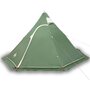 Voir la diapositive 2 : VIDAXL Tente de camping tipi 5 personnes vert impermeable