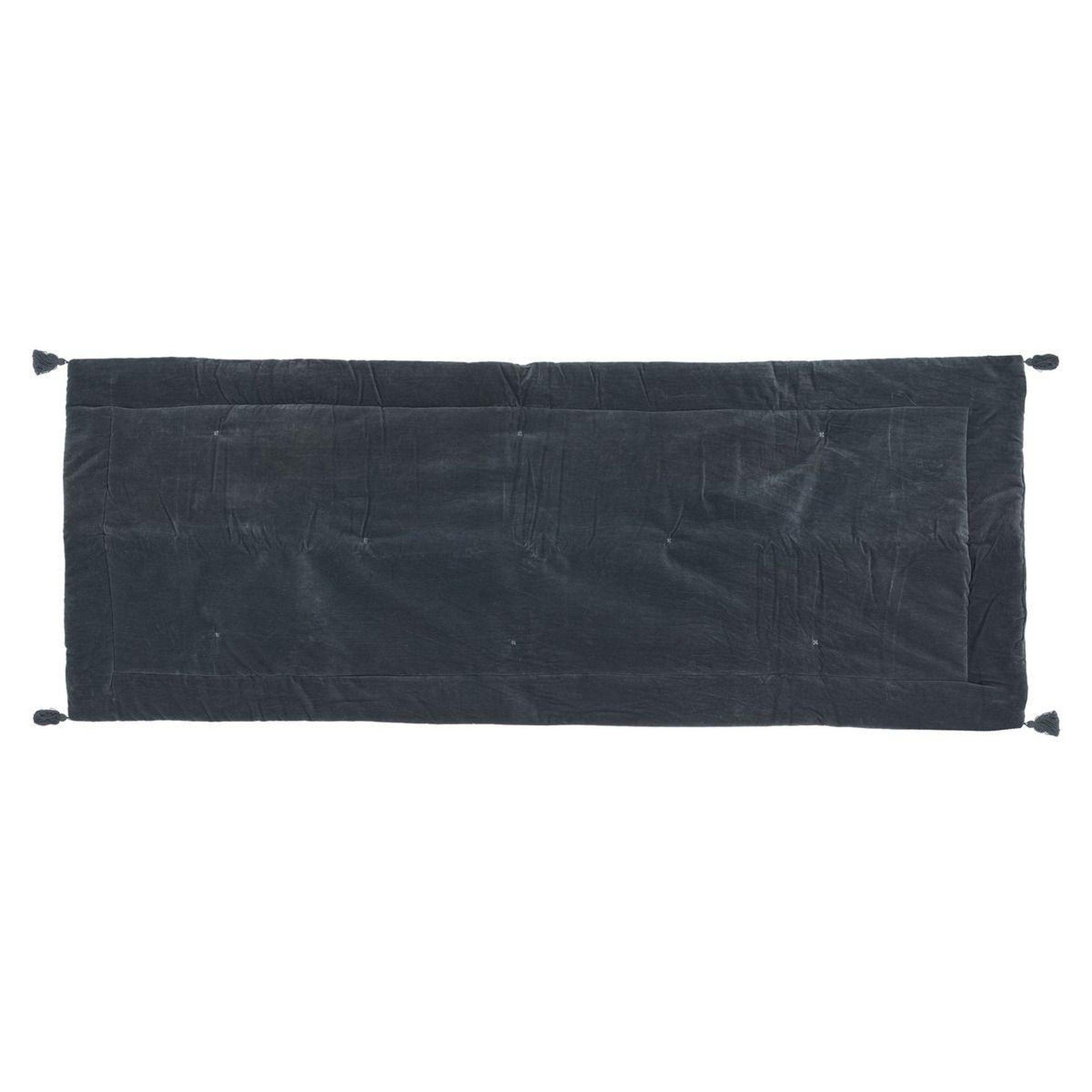 Voir la diapositive 3 : ATMOSPHERA Couvre-lit  midnight garden  70x180cm gris foncé