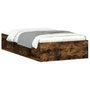 Voir la diapositive 2 : VIDAXL Cadre de lit sans matelas chene fume 90x190 cm