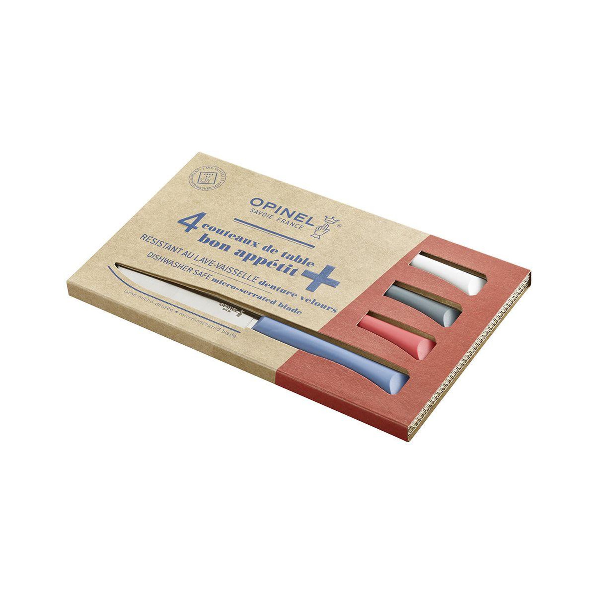 Voir la diapositive 2 : Opinel Couteau Bon Appétit + Primo 4 couteaux de table