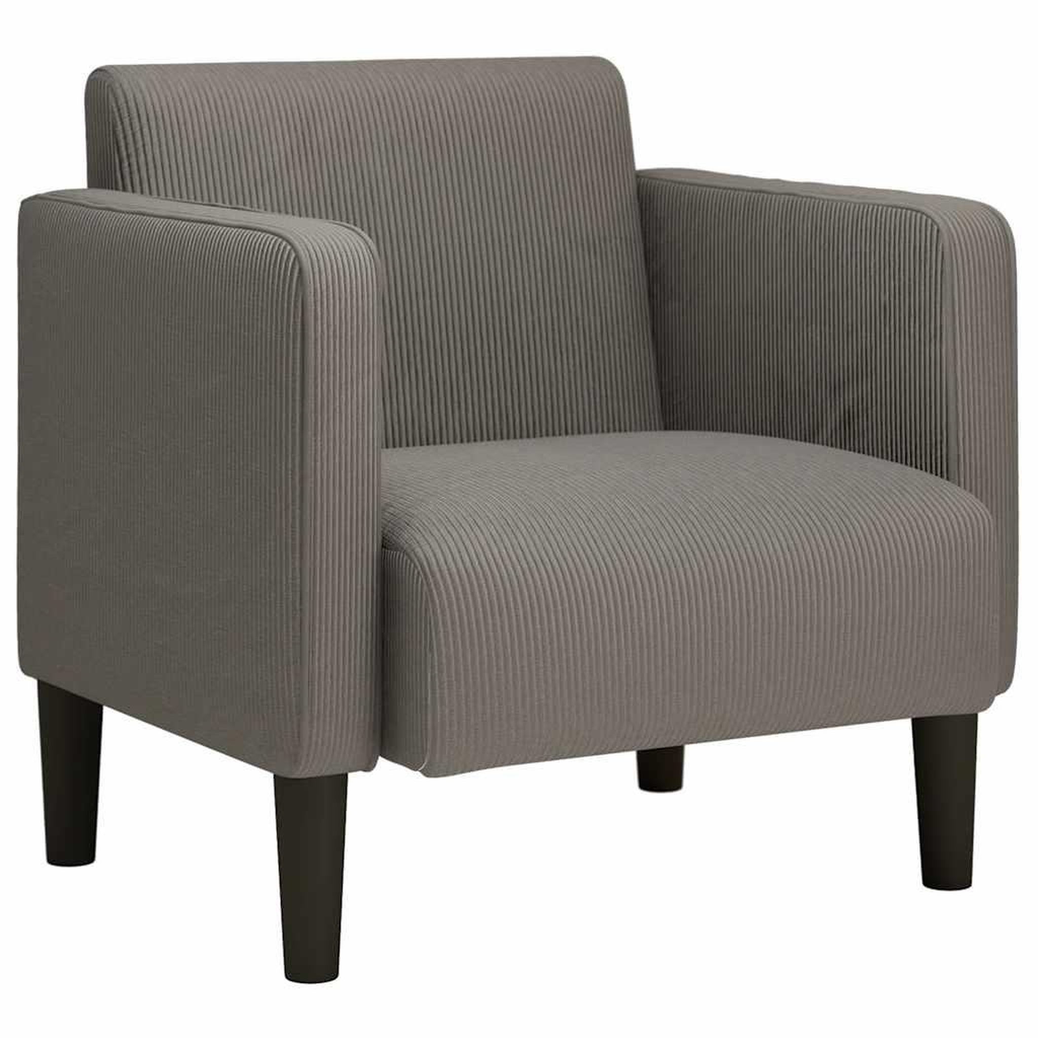 Voir la diapositive 2 : VIDAXL Canape-chaise accoudoirs gris clair 54 cm tissu velours cotele