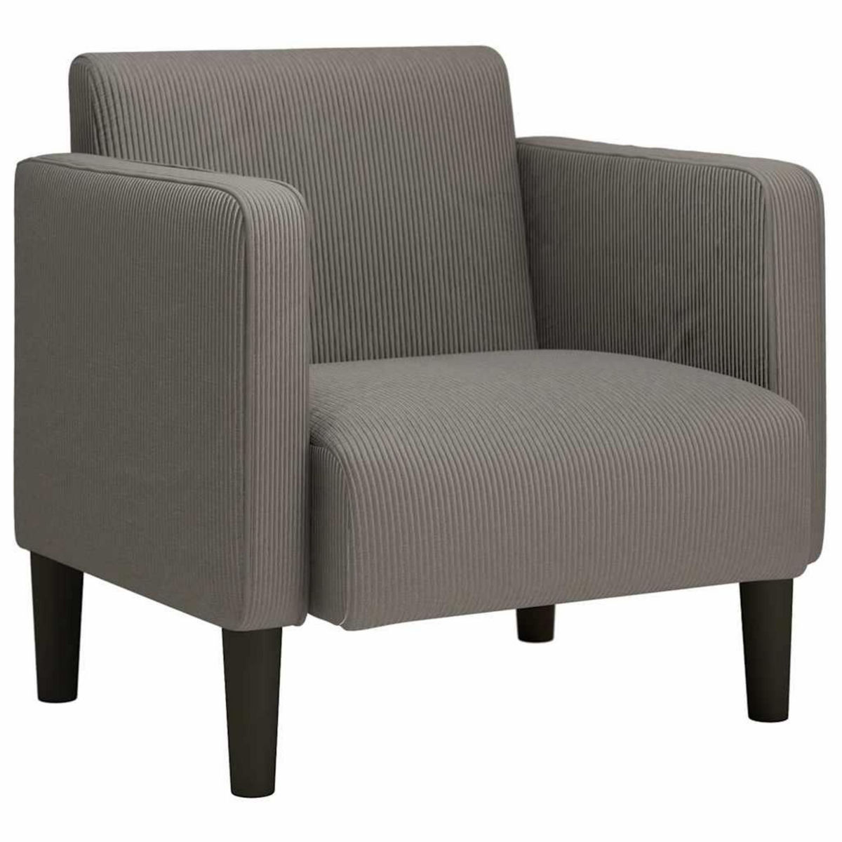 VIDAXL Canape-chaise accoudoirs gris clair 54 cm tissu velours cotele