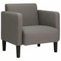 Voir la diapositive 2 : VIDAXL Canape-chaise accoudoirs gris clair 54 cm tissu velours cotele