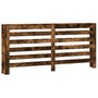 Voir la diapositive 2 : VIDAXL Cache-radiateur chene fume 175x20x82 cm bois d'ingenierie