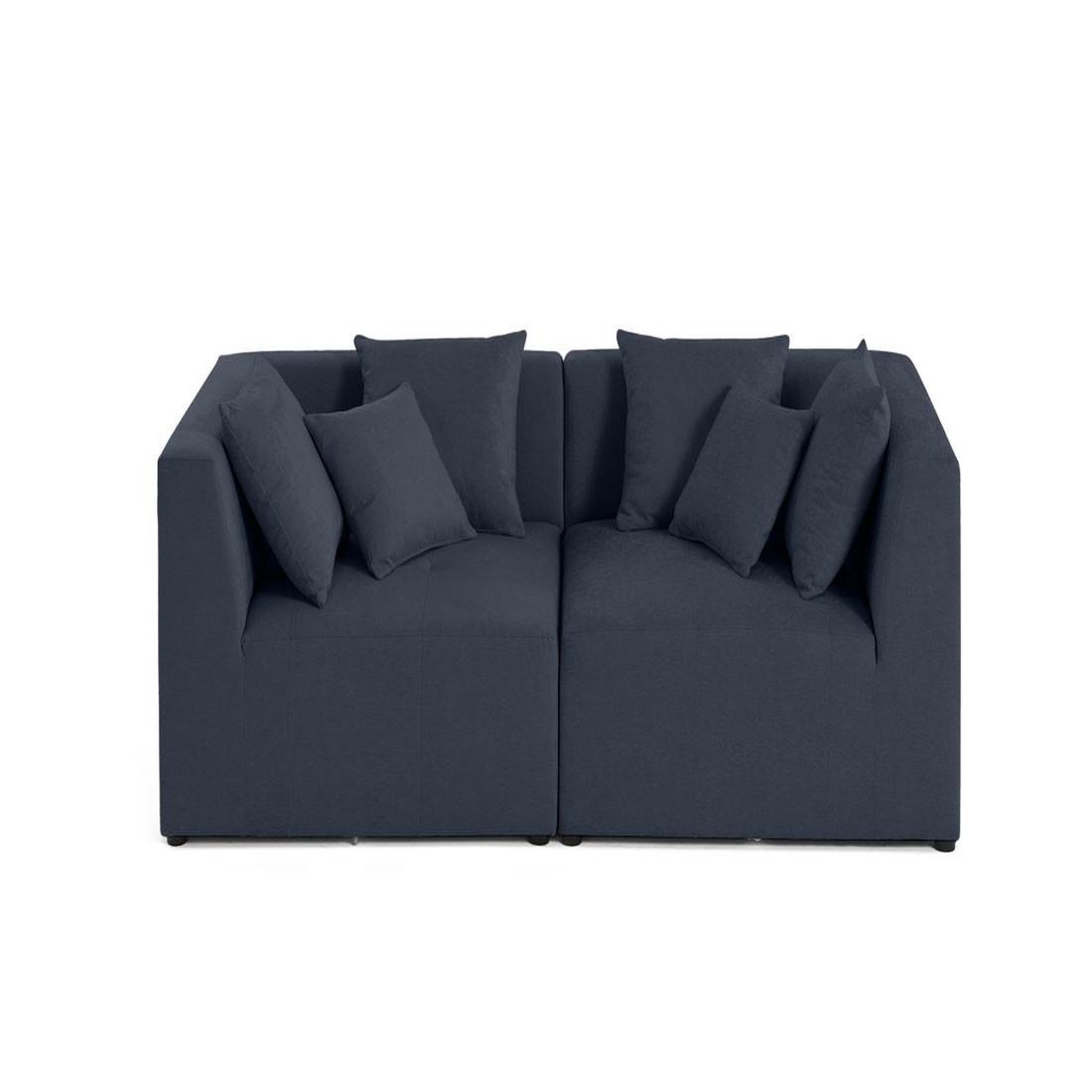Voir la diapositive 1 : LISA DESIGN Amalfi - canapé modulable 2 places - en tissu