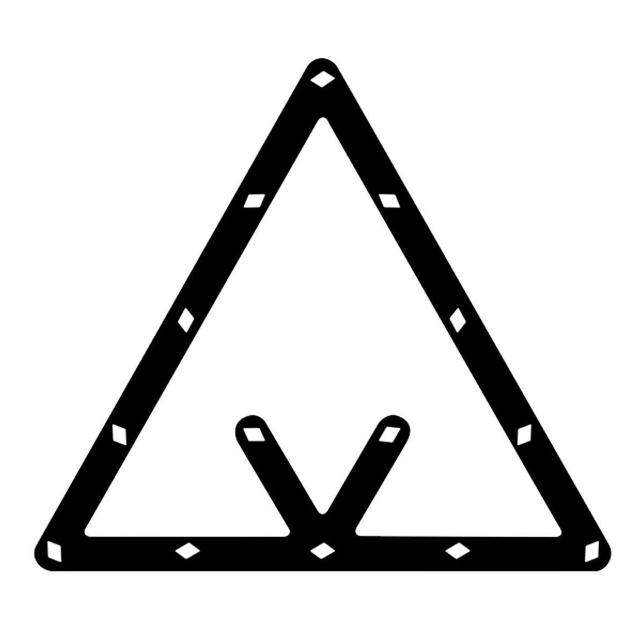 DE FAUGERES Lot de 6 Triangles de Positionnement  Billard  24 cm Noir