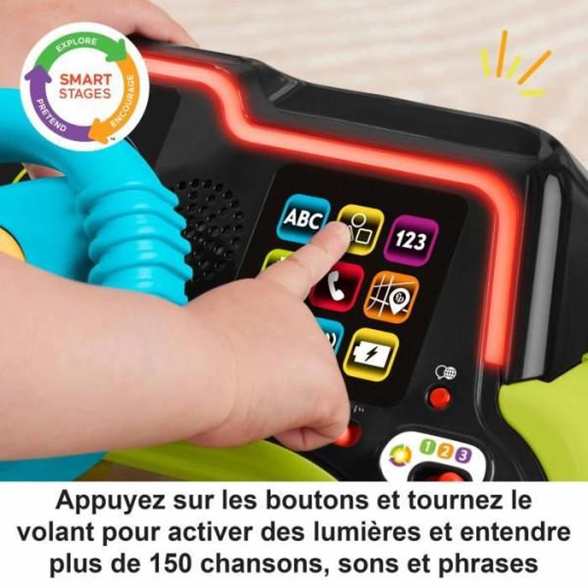 Voir la diapositive 6 : FISHER PRICE FISHER-PRICE Rires et éveil-Centre d'activités Ma Premiere Voiture - Fisher-Price - HYR92