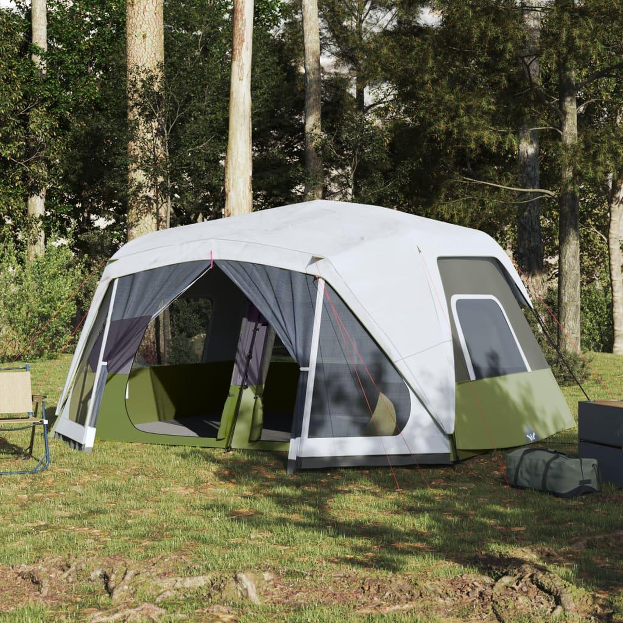 VIDAXL Tente familiale avec LED 10 personnes liberation rapide
