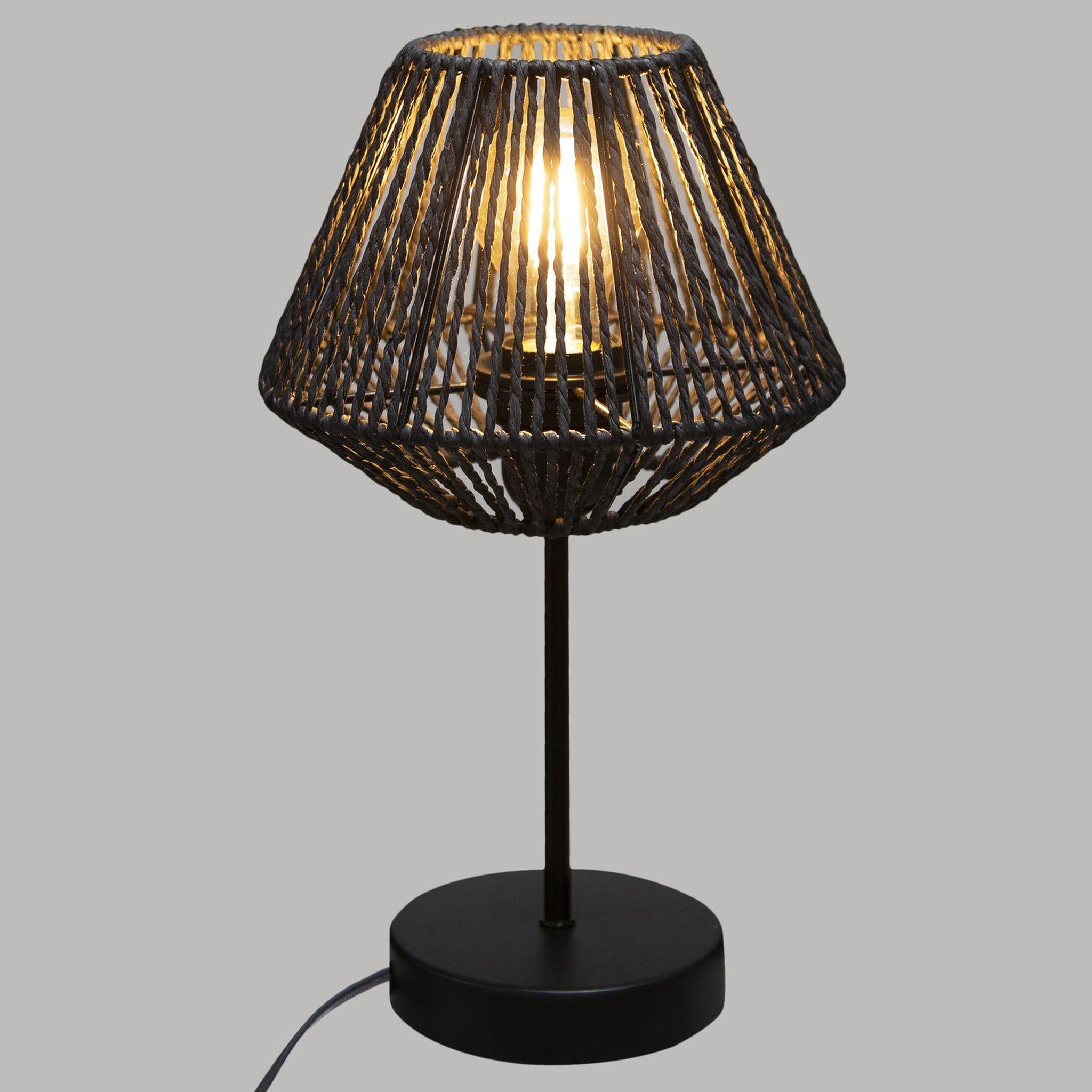Voir la diapositive 2 : ATMOSPHERA Lampe à poser effet corde jily