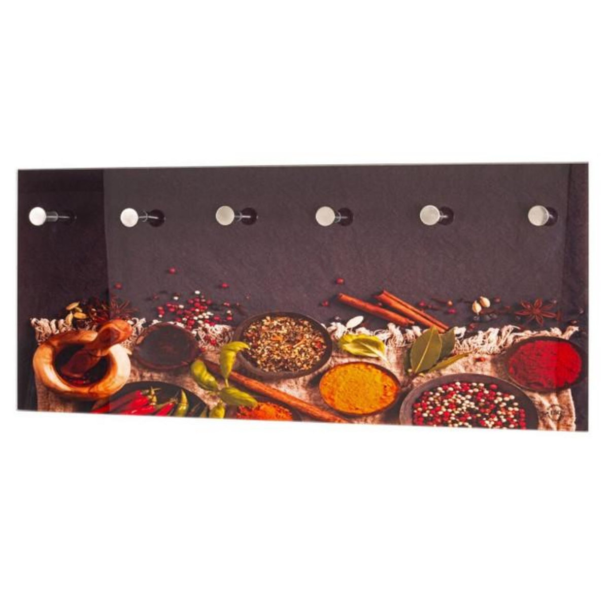 Paris Prix Patère Murale 6 Crochets  Imprimé  70cm Multicolore