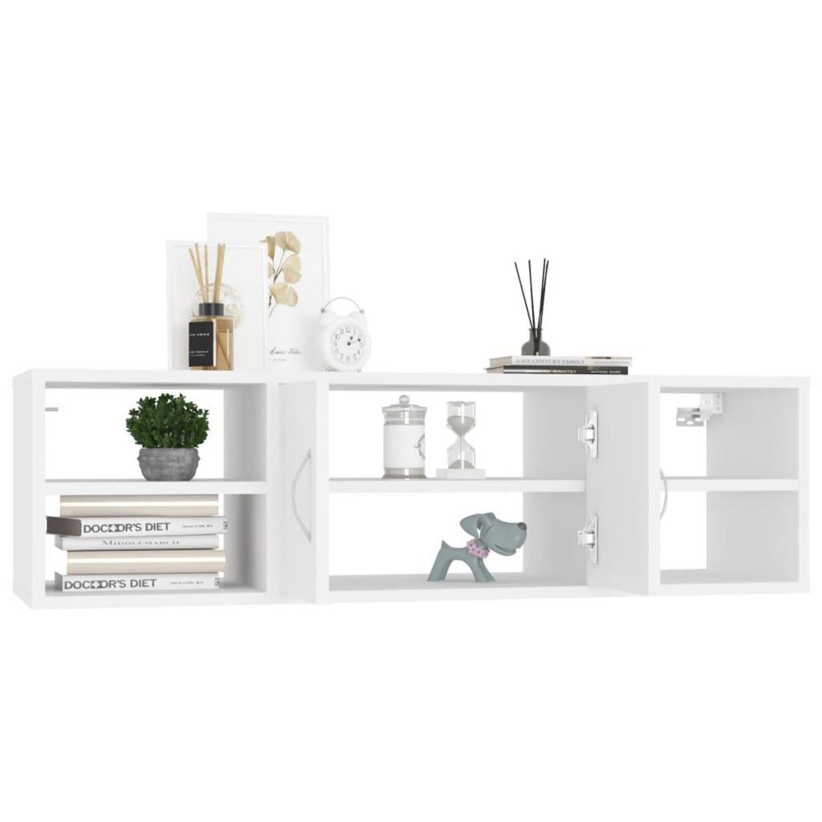VIDAXL Etagere murale Blanc 102x30x29 cm Bois d'ingenierie