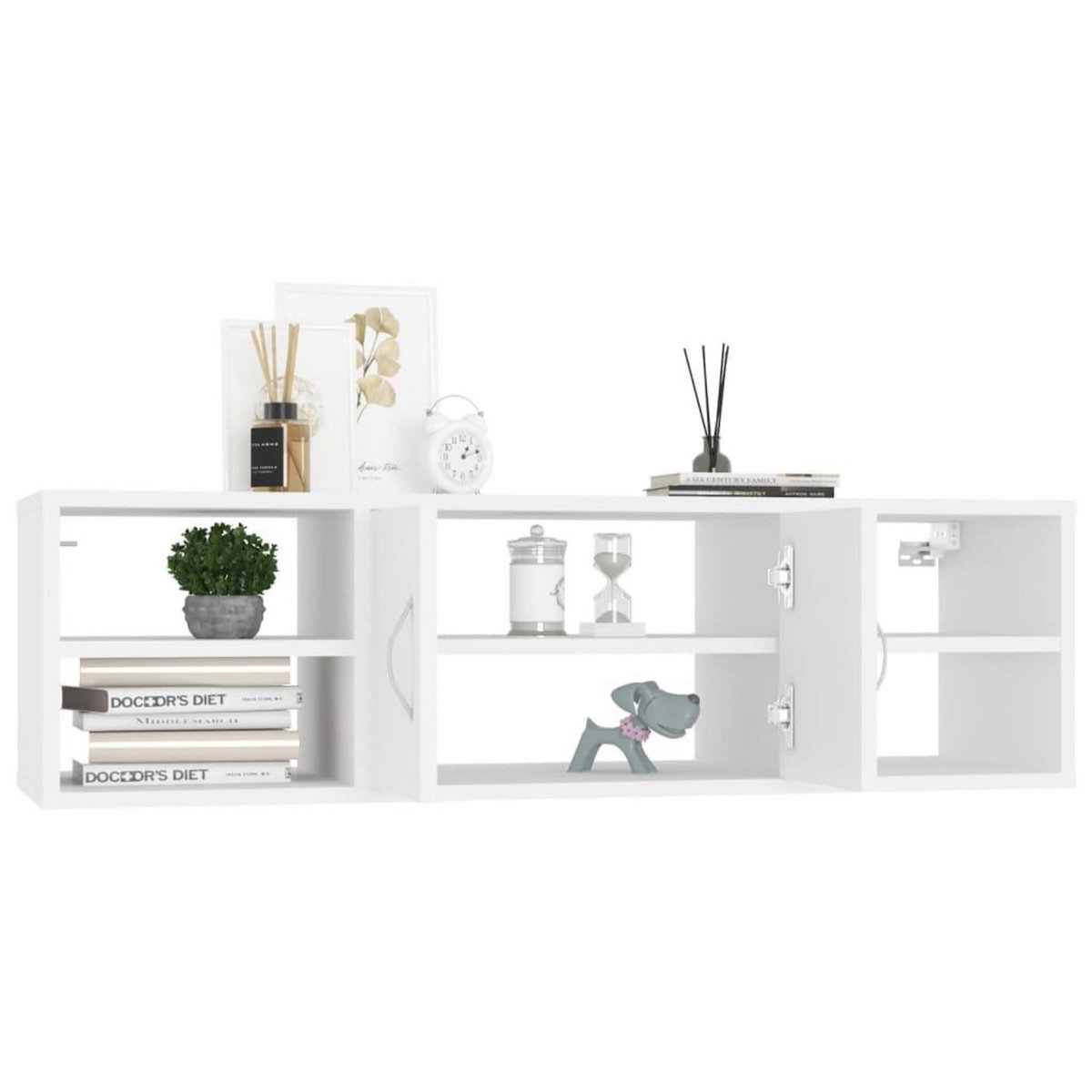 VIDAXL Etagere murale Blanc 102x30x29 cm Bois d'ingenierie